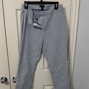 Women’s Striped Pants - Blue and White
